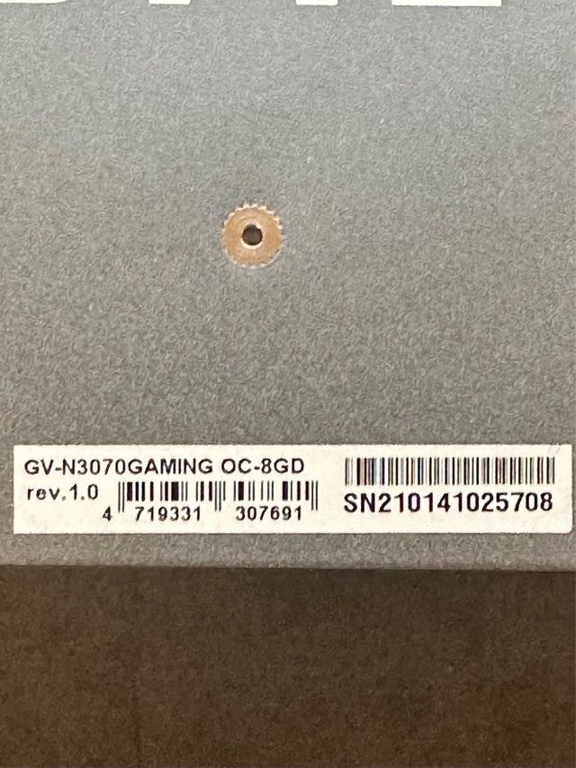 Scheda grafica Gigabyte RTX 3070 Gaming OC