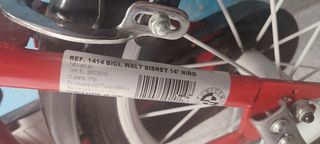 Bicicleta infantil Mickey mouse