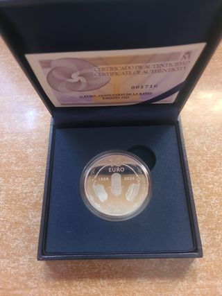 Moneda 10€ Centenario Radio - CANTO LISO