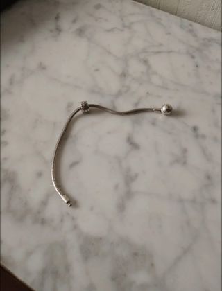 Pulsera Pandora plata con charm clip