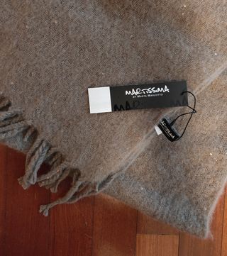 Sciarpa Marta Marzotto Nocciola con Lurex