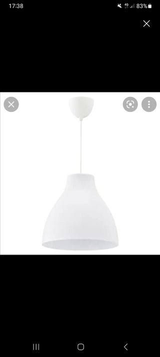 Lámpara de techo Ikea blanca