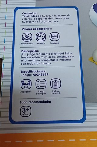 Juego de mesa Huevos Locos