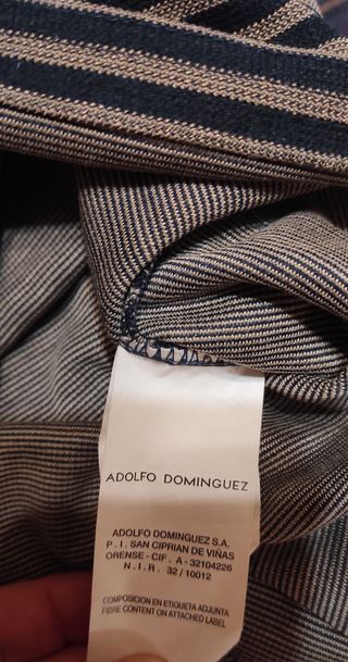 Suéter rallas hombre Adolfo Domínguez talla 6/L