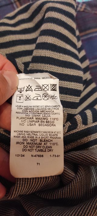 Suéter rallas hombre Adolfo Domínguez talla 6/L