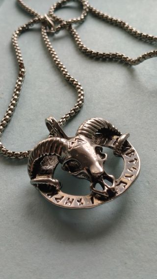Chain with Nordic Viking Odin Lunavan
