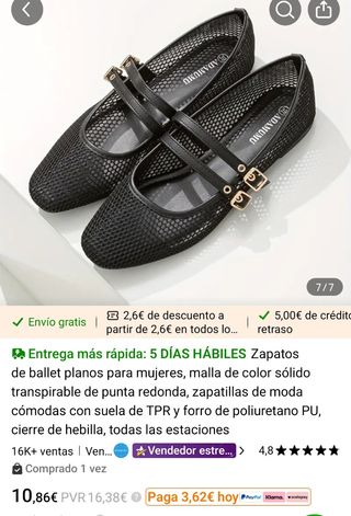 Bailarinas Negras sin estrenar. Muy bonitas.