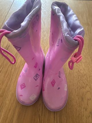 Botas de agua Frozen rosas