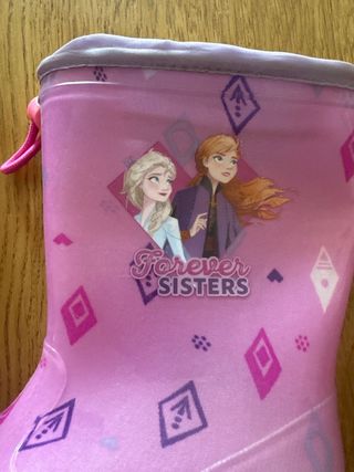 Botas de agua Frozen rosas