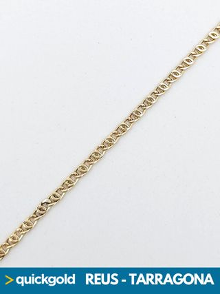035-05-00648 PULSERA ORO 18K OJO  PERDIZ 19.3CM