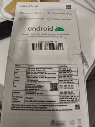 OPPO A74 5G V nero 