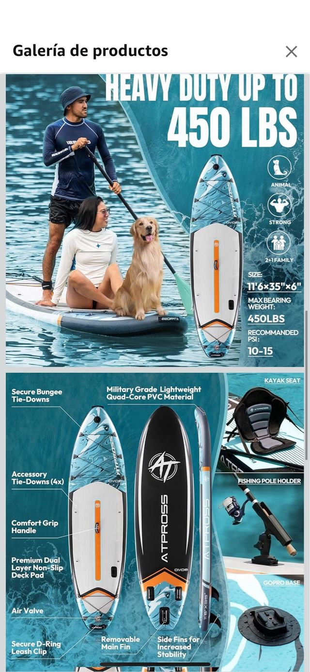 Tabla Paddle Surf Hinchable ATPROSS Grande