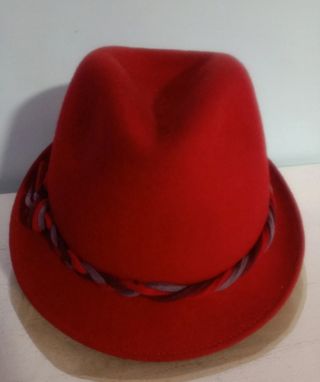 Sombrero de Lana Rojo Mujer