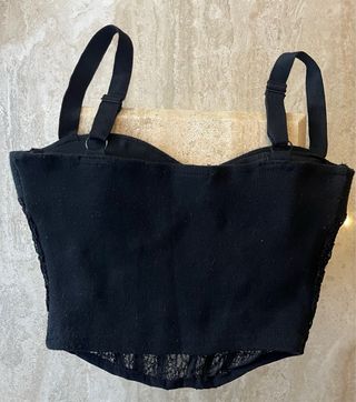 Top Corsé Negro Encaje Talla 38/40