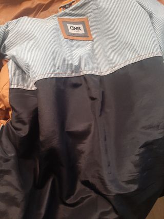 Chaqueta de Piel Vintage Marrón