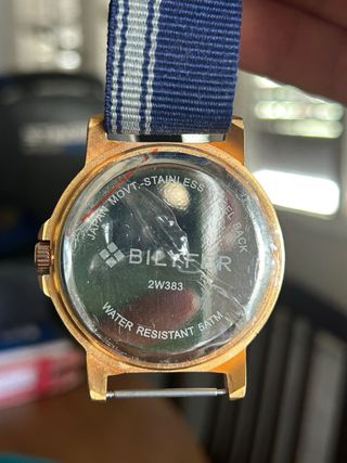 Reloj Bilyfer 2w383 Hombre Azul y Dorado