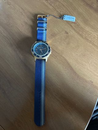 Reloj Bilyfer 2w383 Hombre Azul y Dorado