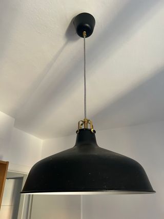Lámpara Colgante Negra Metálica
