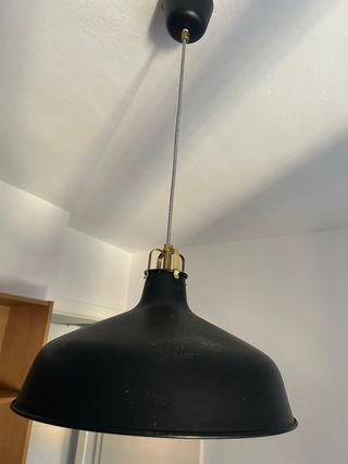 Lámpara Colgante Negra Metálica