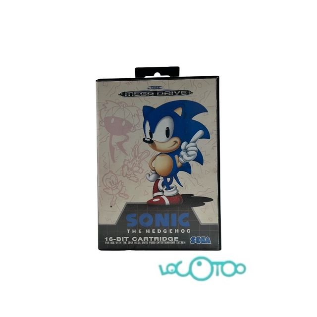 Sega Mega Drive Sonic The Hedgehog -E0114851CV-