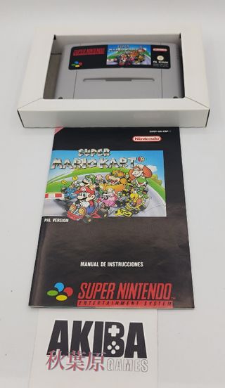 Super Nintendo Mario Kart PAL Version