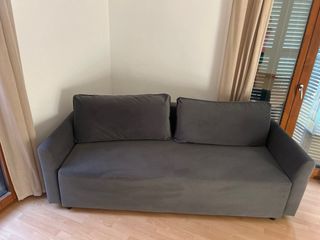 Sofá cama 3 plazas Ikea gris