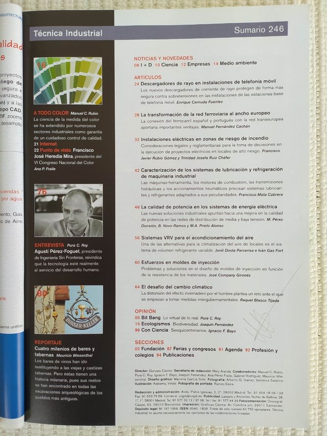 LOTE de 4 revistas "Técnica Industrial"