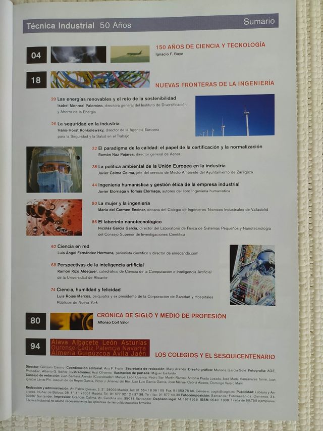 LOTE de 4 revistas "Técnica Industrial"