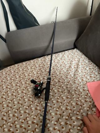 Caña de pesca y carrete daiwa y sienna