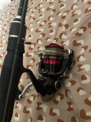 Caña de pesca y carrete daiwa y sienna