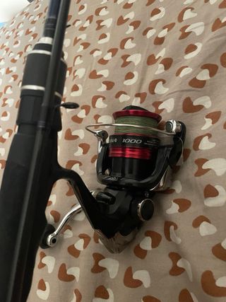 Caña de pesca y carrete daiwa y sienna