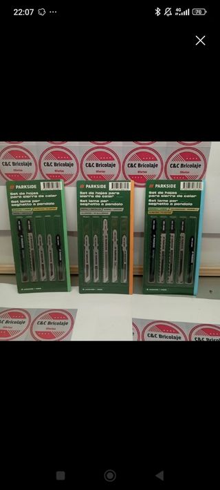 3 Sets Hojas Sierra de Calar Parkside standar