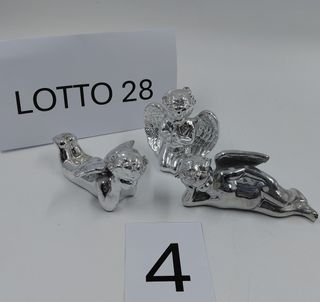 3 Angioletti Ceramica Argentata