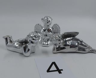 3 Angioletti Ceramica Argentata