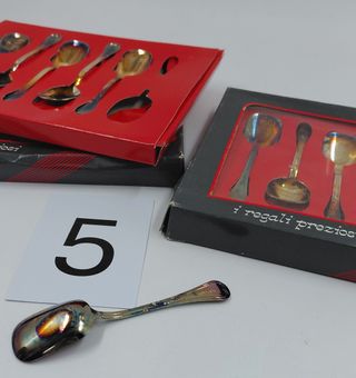 Set 12 cucchiaini silver plated