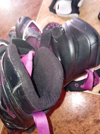 Patines Oxelo con mochila y protecciones