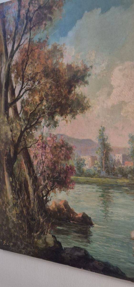 Olio su tela metà '900