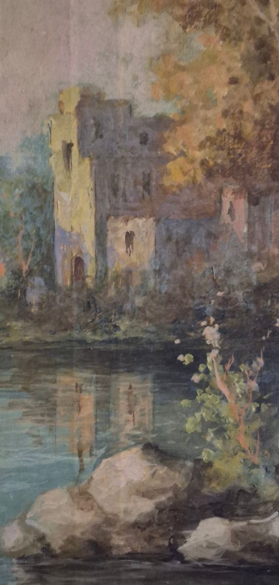 Olio su tela metà '900