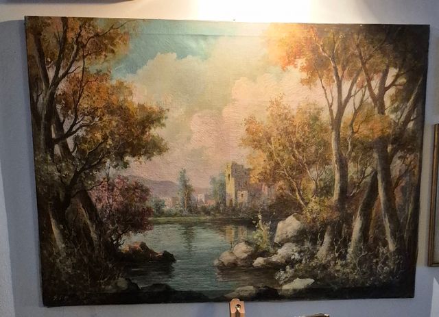 Olio su tela metà '900