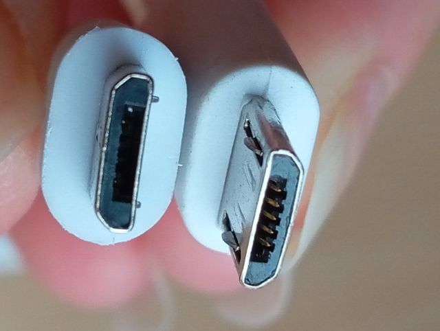 LOTE 2 CABLES CARGADOR MICRO USB 15cm