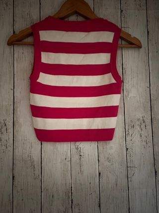 Jersey de rayas rosa y blanco