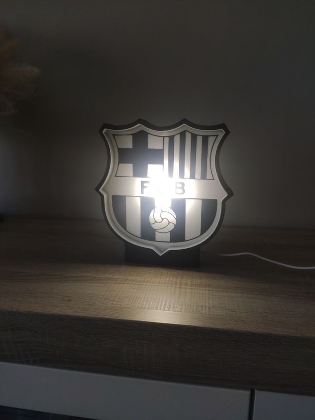 Lámpara LED 3D Escudo F.C Barcelona