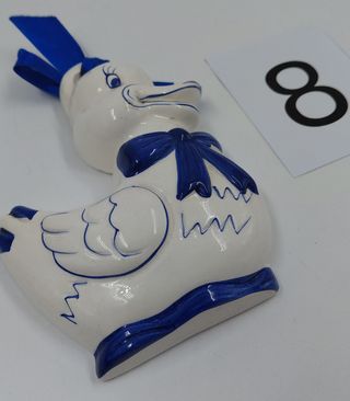 Decorazione Paperella Ceramica Blu