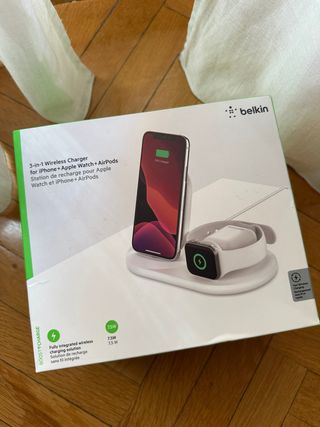 Cargador Inalámbrico Belkin 3 en 1 iPhone/Watch