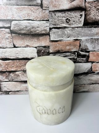 Bote de Alabastro para Tabaco Vintage