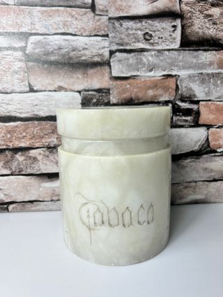 Bote de Alabastro para Tabaco Vintage
