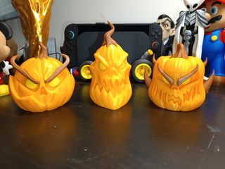 3 Abóboras Decoração Halloween