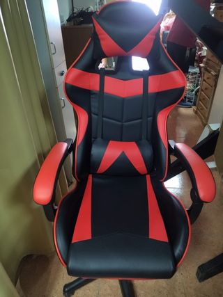 Silla Gaming Negra y Roja