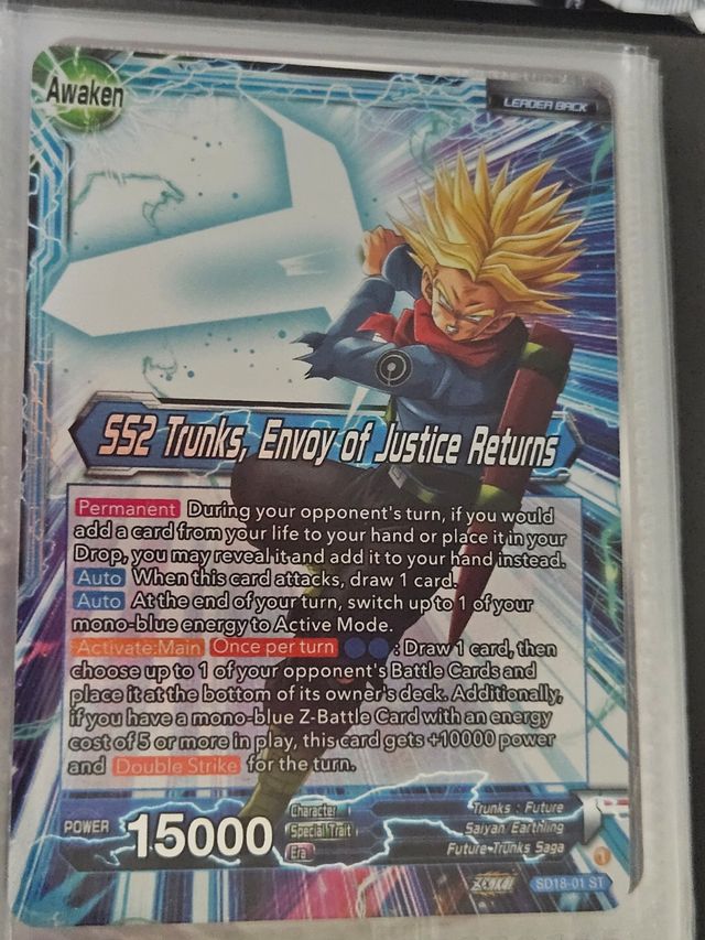 SS2 Trunks, Envoy of Justice Returns Card