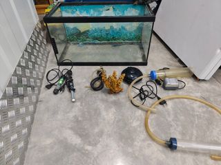 Acuario completo con accesorios